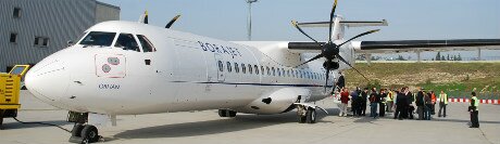 В аэропорту Токата (лайнер ATR72 компании BoraJet)